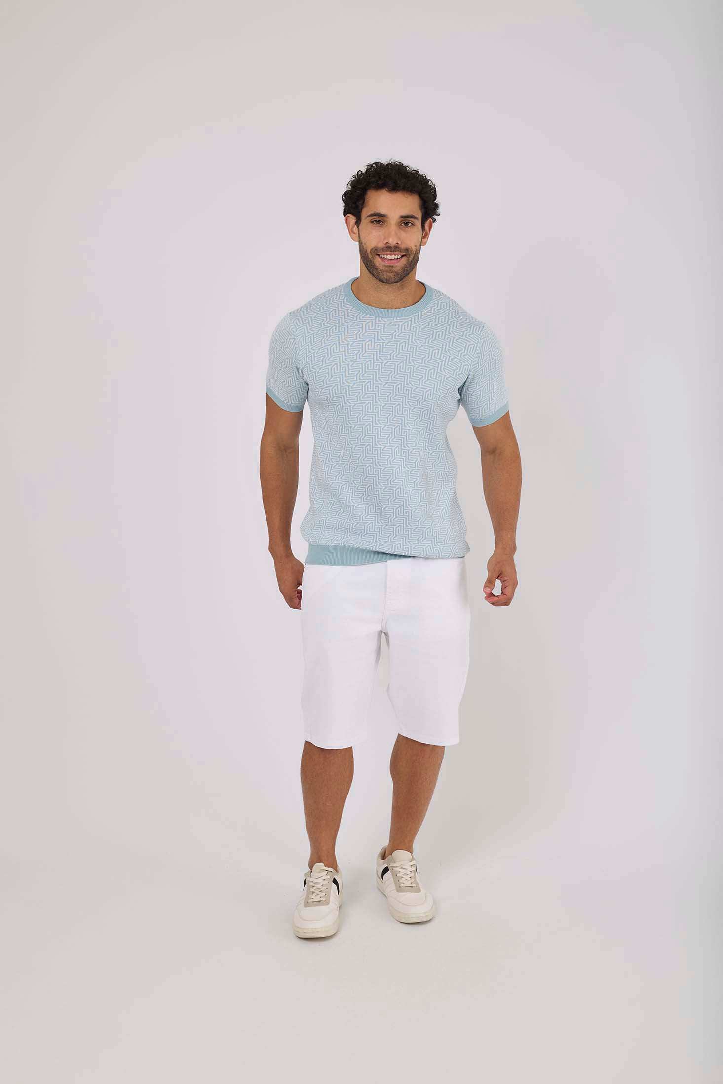 شورتات رجالية عادية - بيضاء