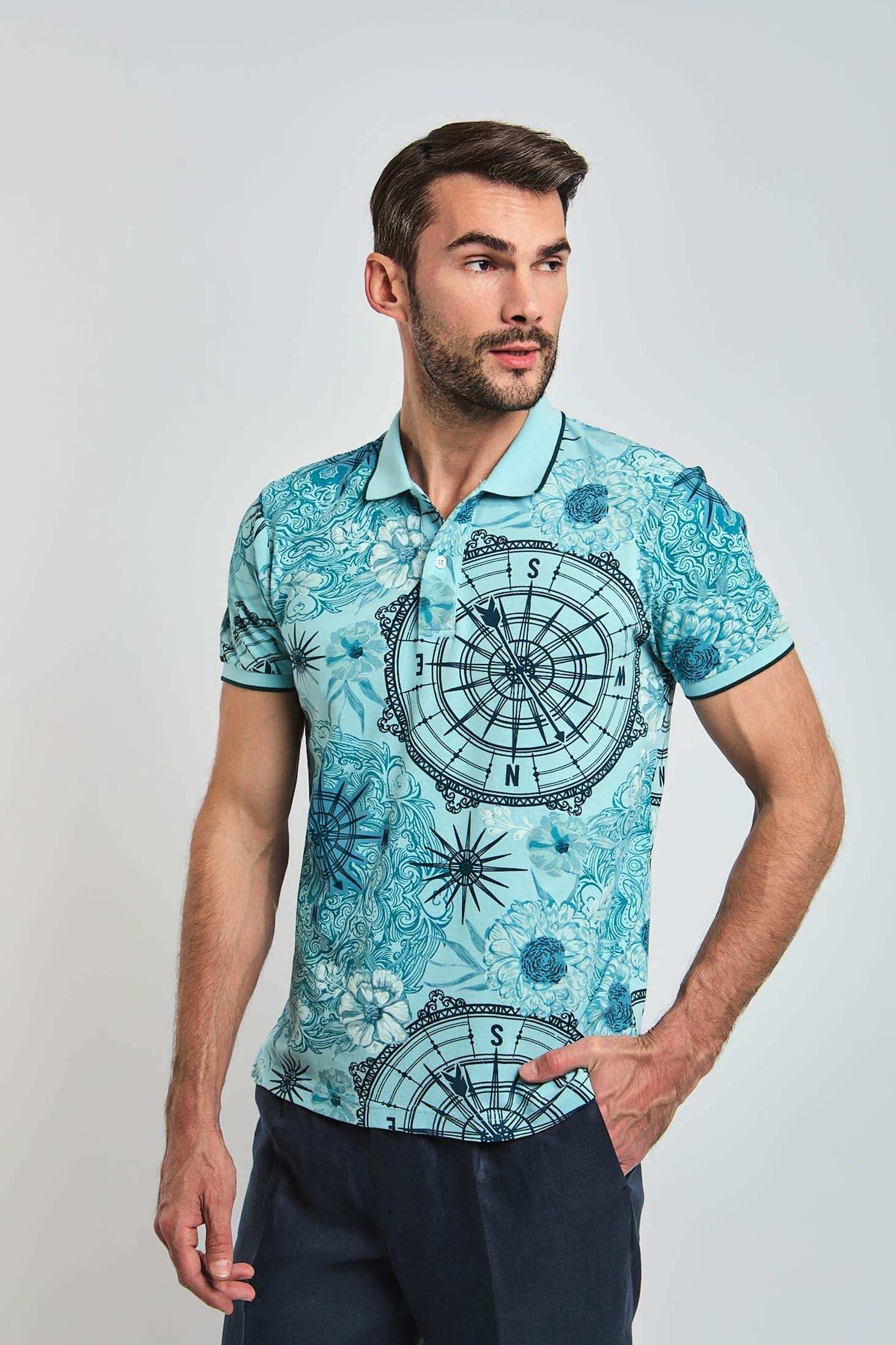 بولو الرجال العادي - الأبيض