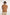 Dalydress men's casual brown short-sleeve shirt with white trim, beige pants, studio shot