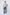Dalydress men’s blue striped t-shirt with blue jeans and white sneakers, casual outfit