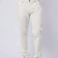 Dalydress men's white denim jeans with five pockets, styled with white sneakers