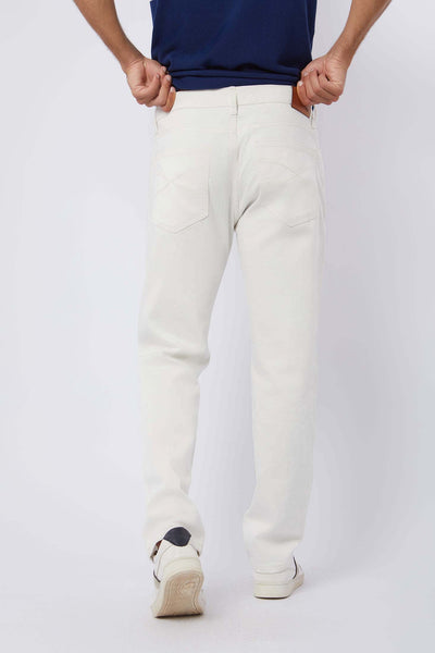 Men Regular Fit Denim - Off White