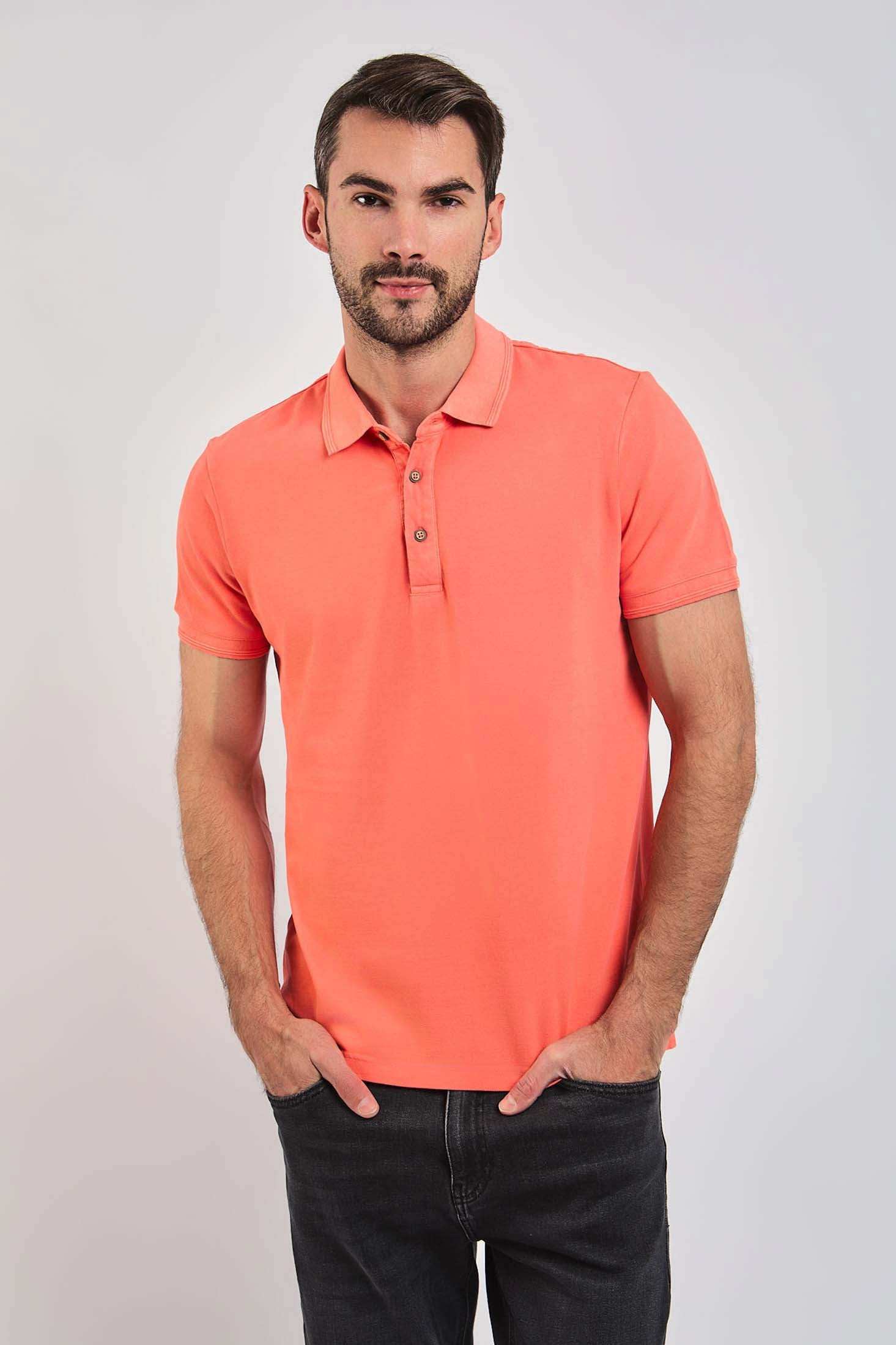 Men Regular Fit Polo - Pink