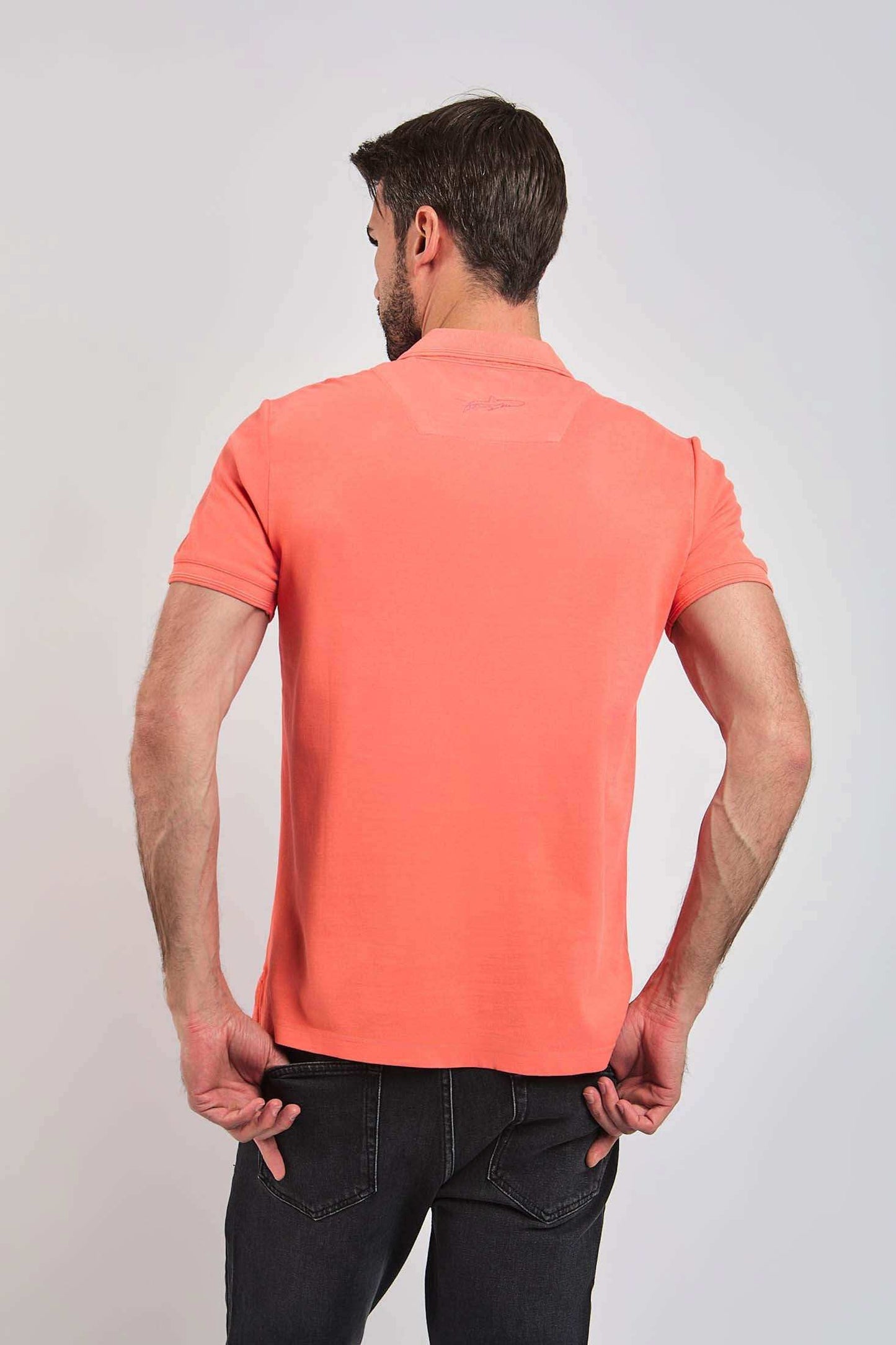 بولو الرجال العادي - الأبيض