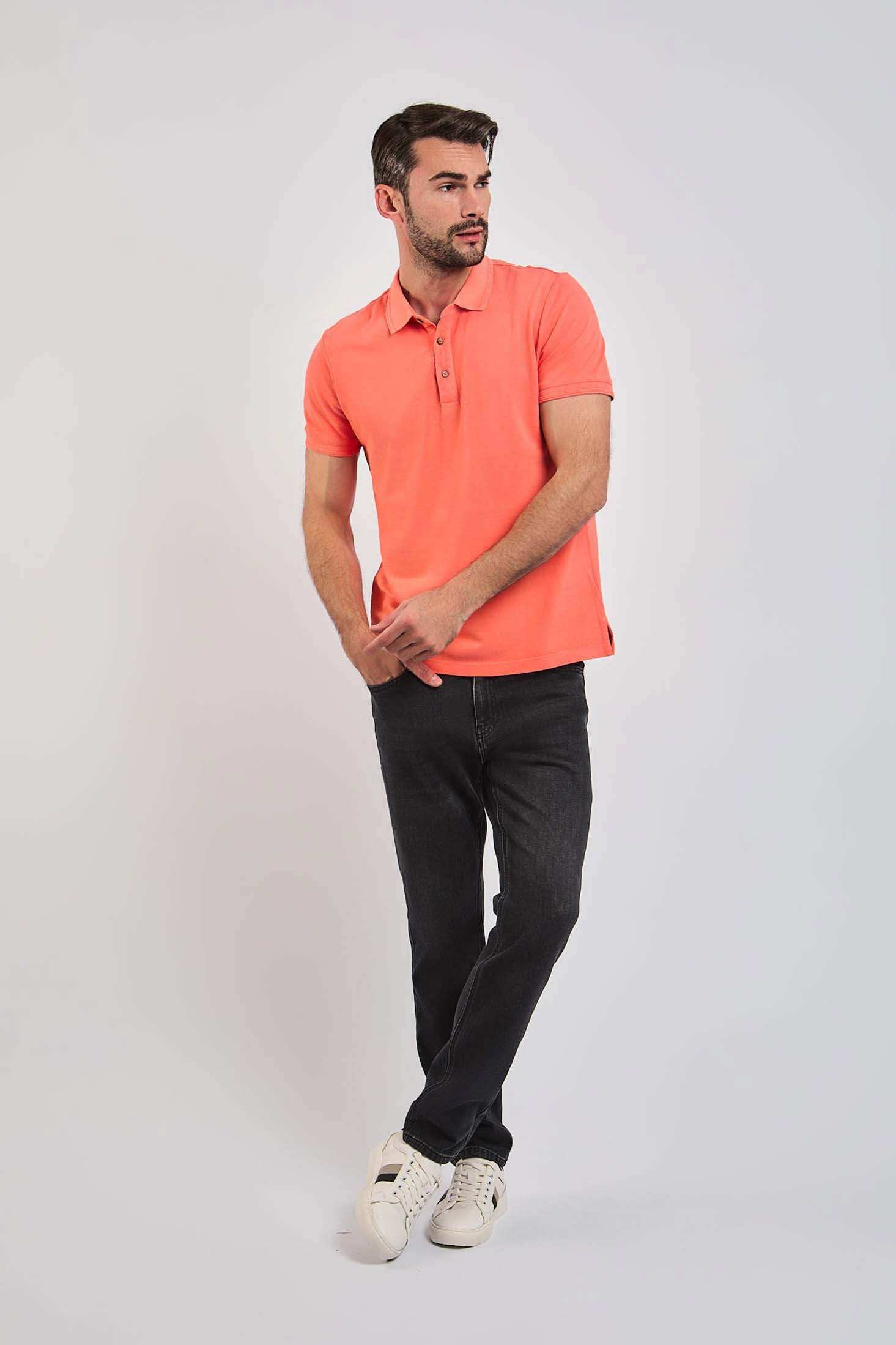 بولو الرجال العادي - الأبيض