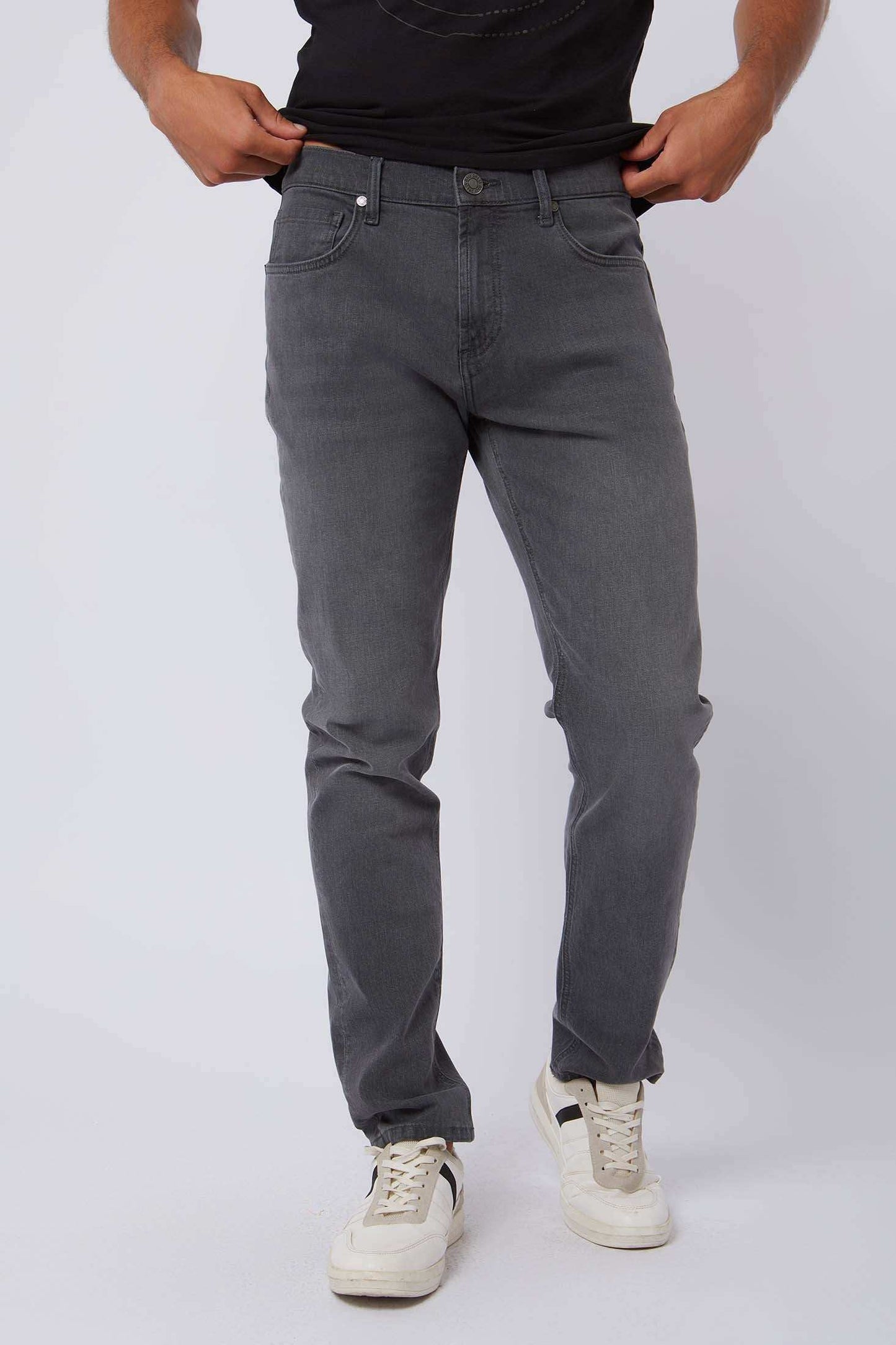 Men Regular Fit Denim - Grey