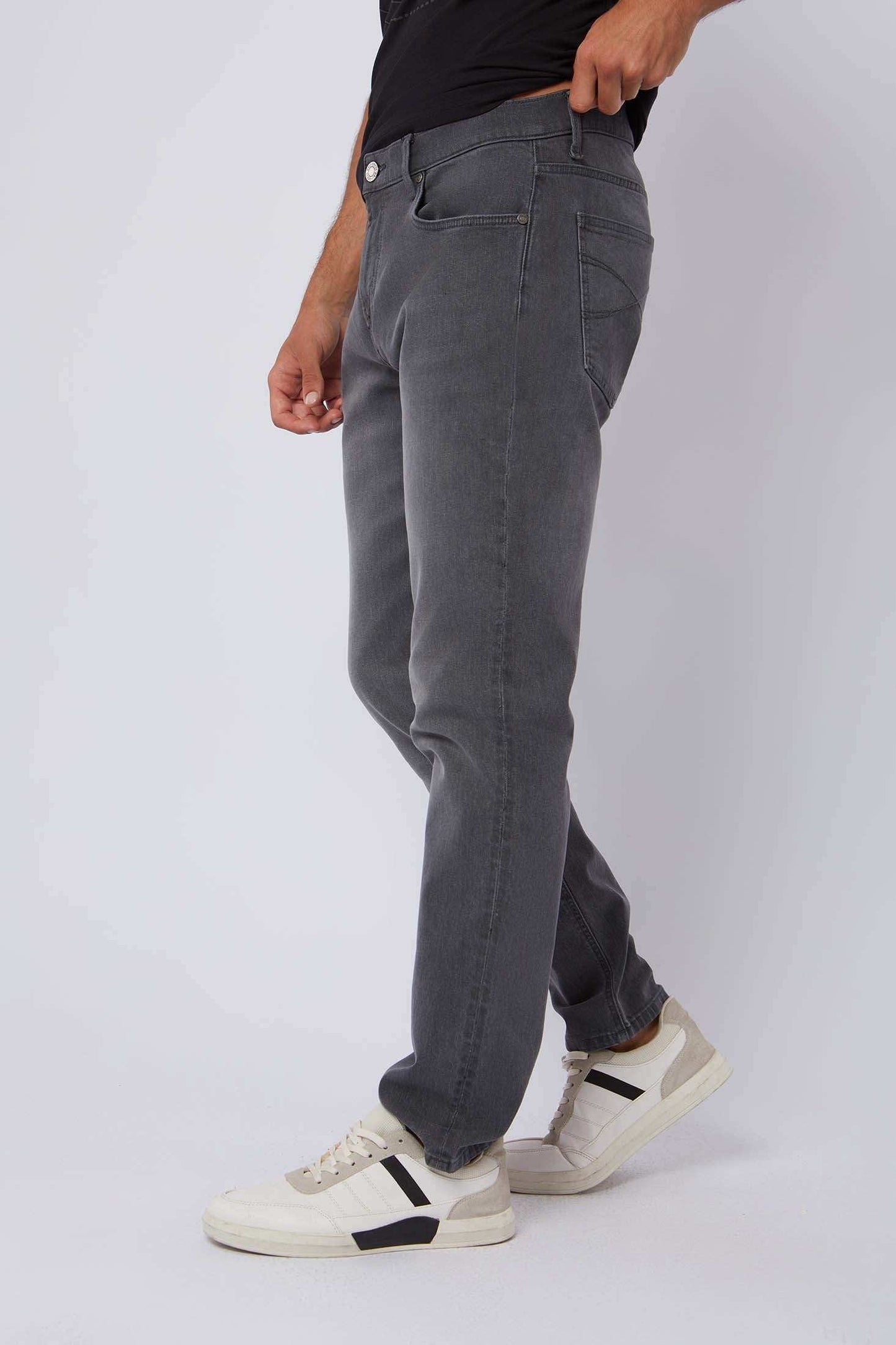 Men Regular Fit Denim - Grey