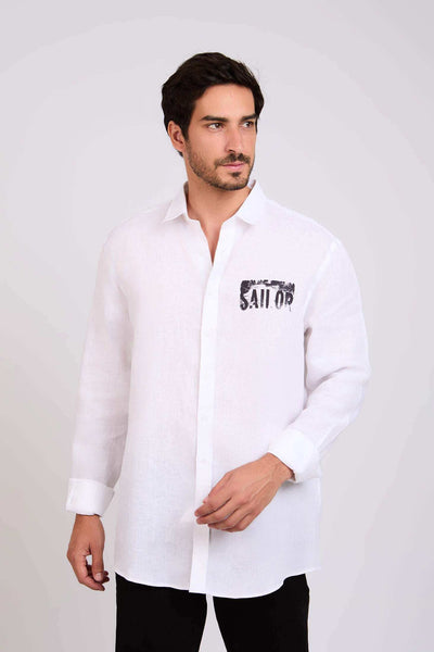 Men Regular Fit Shirt - White