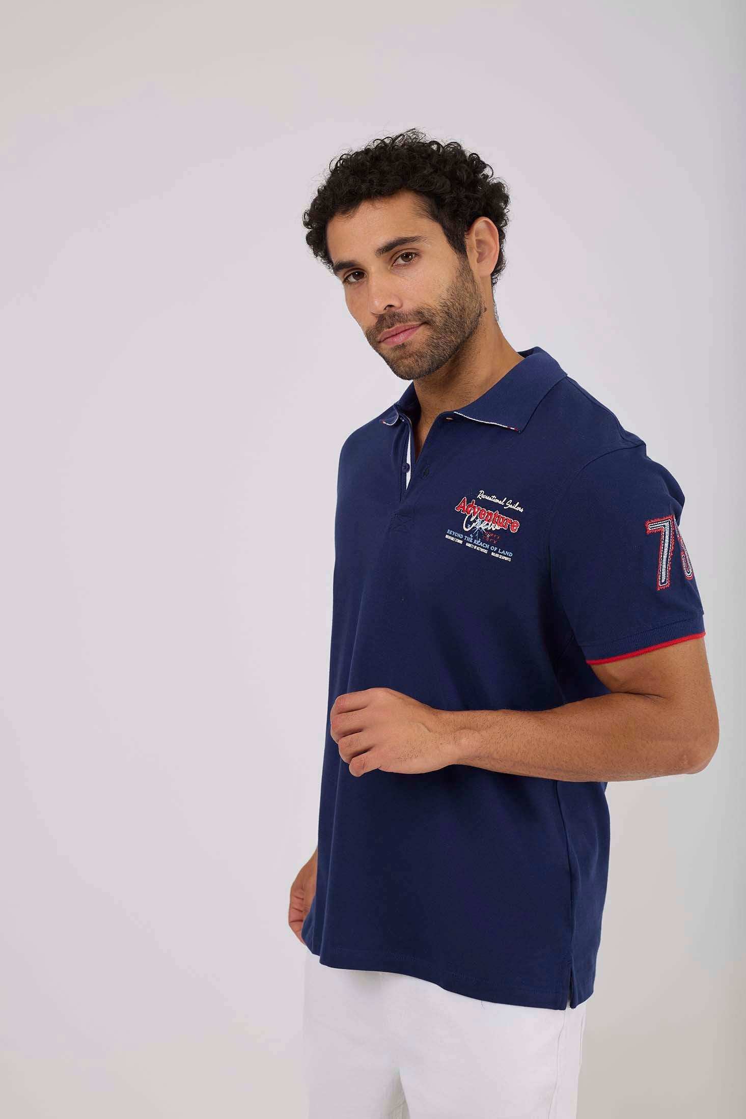 بولو الرجال العادي - الأبيض