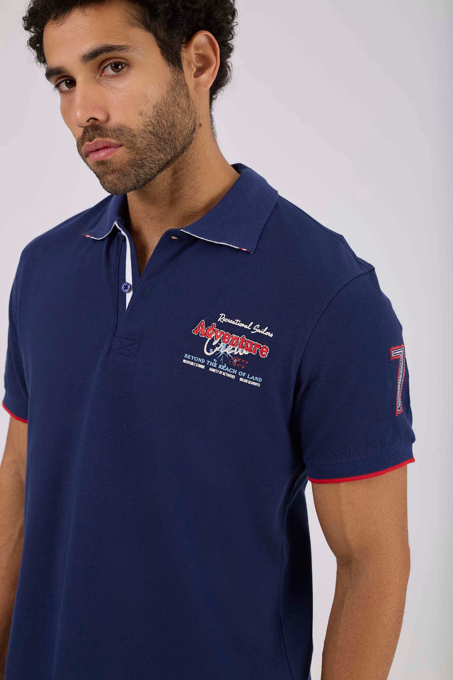 بولو الرجال العادي - الأبيض