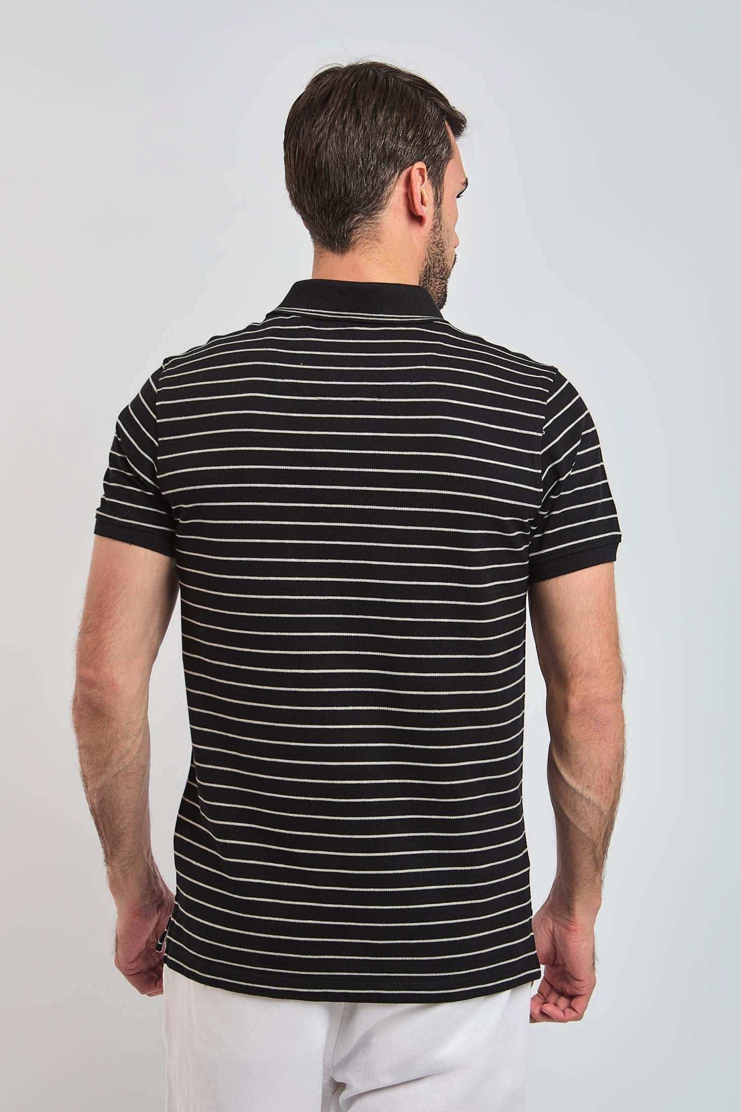 Men Regular Fit Polo - Black
