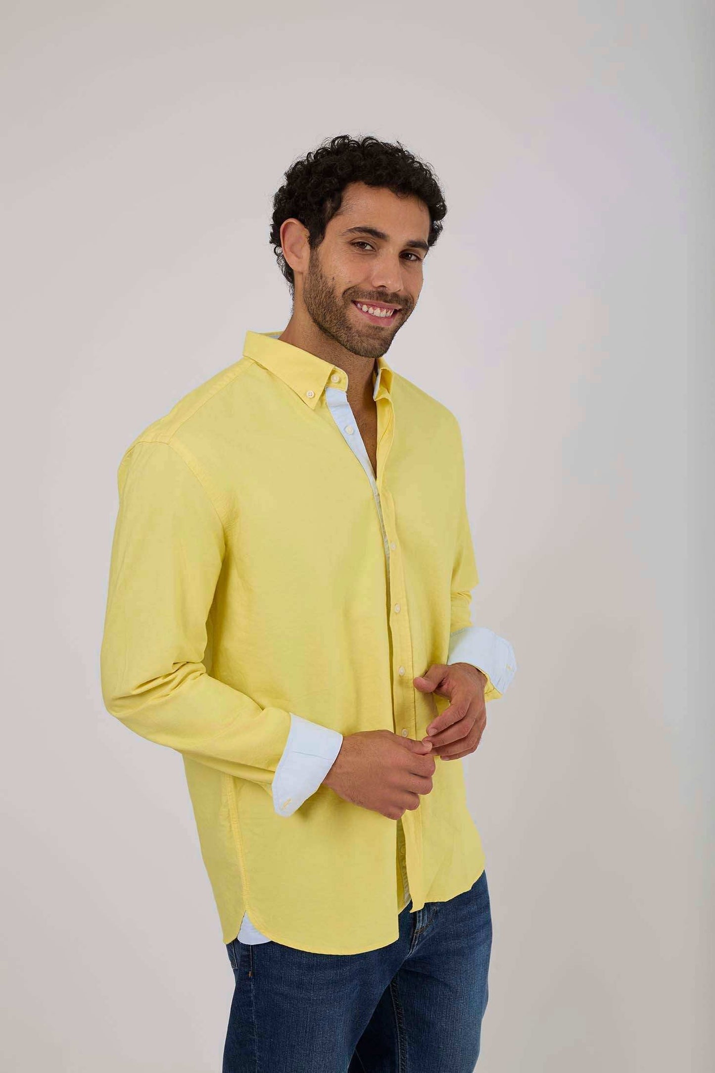 Men Regular Fit Shirt - Yellow