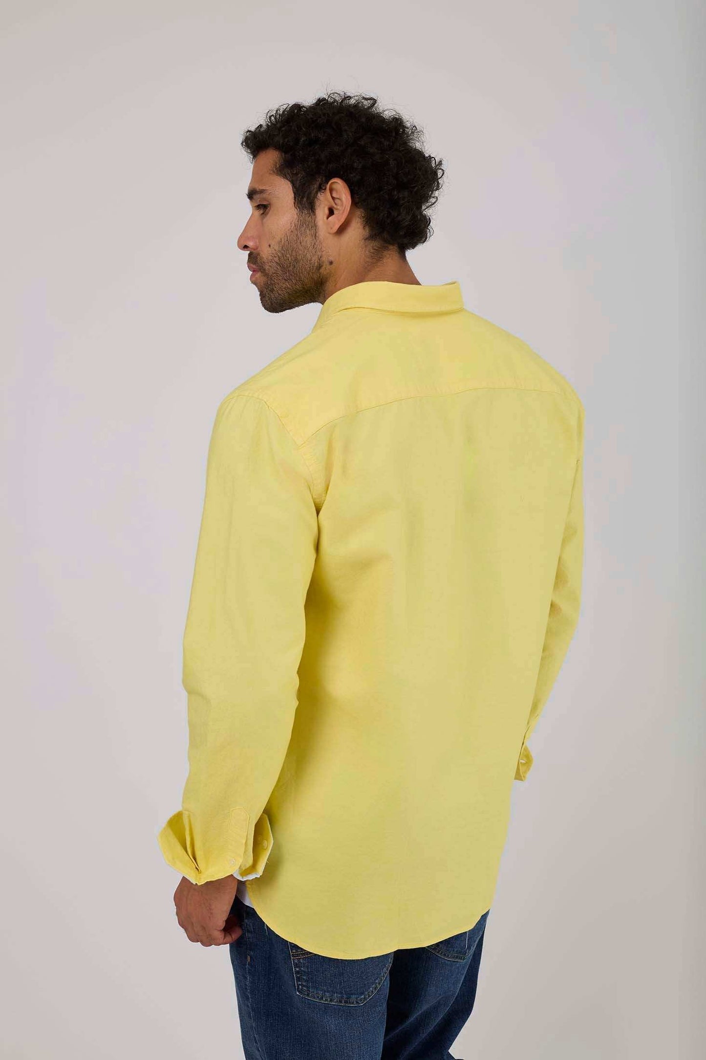 Men Regular Fit Shirt - Yellow