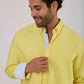 Men Regular Fit Shirt - Yellow