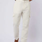 بنطال رجالي عادي - أبيض مائل