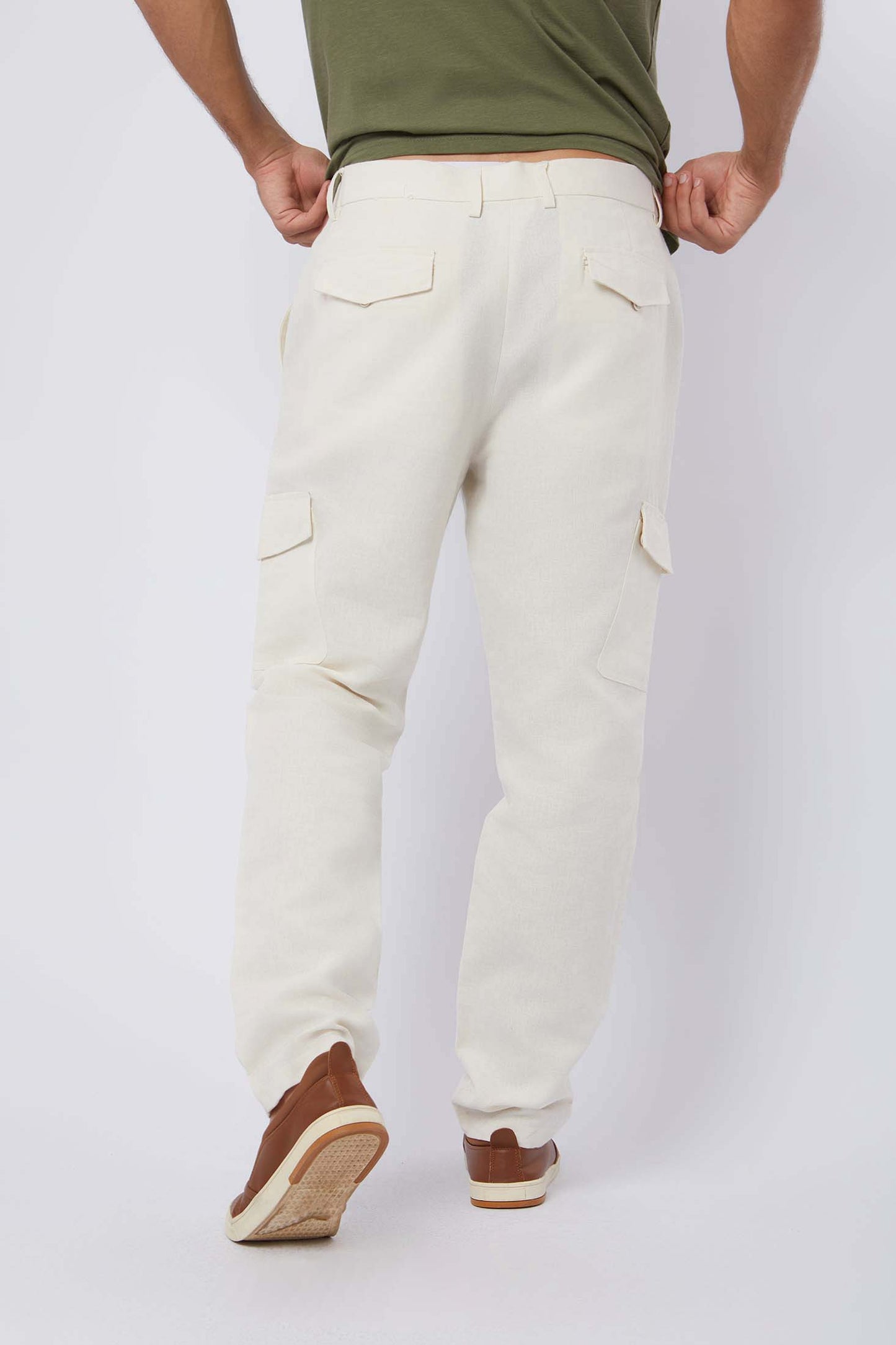 Men Regular Fit Pant - Off white