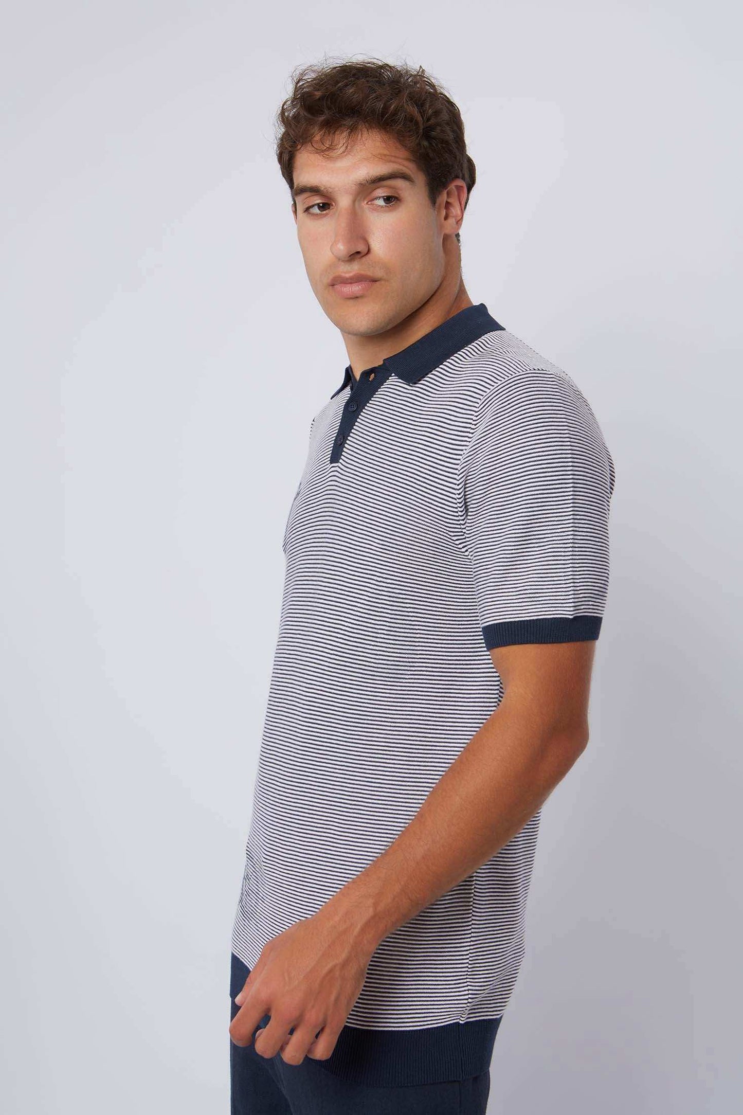 Men Regular Fit Polo - Dark Navy