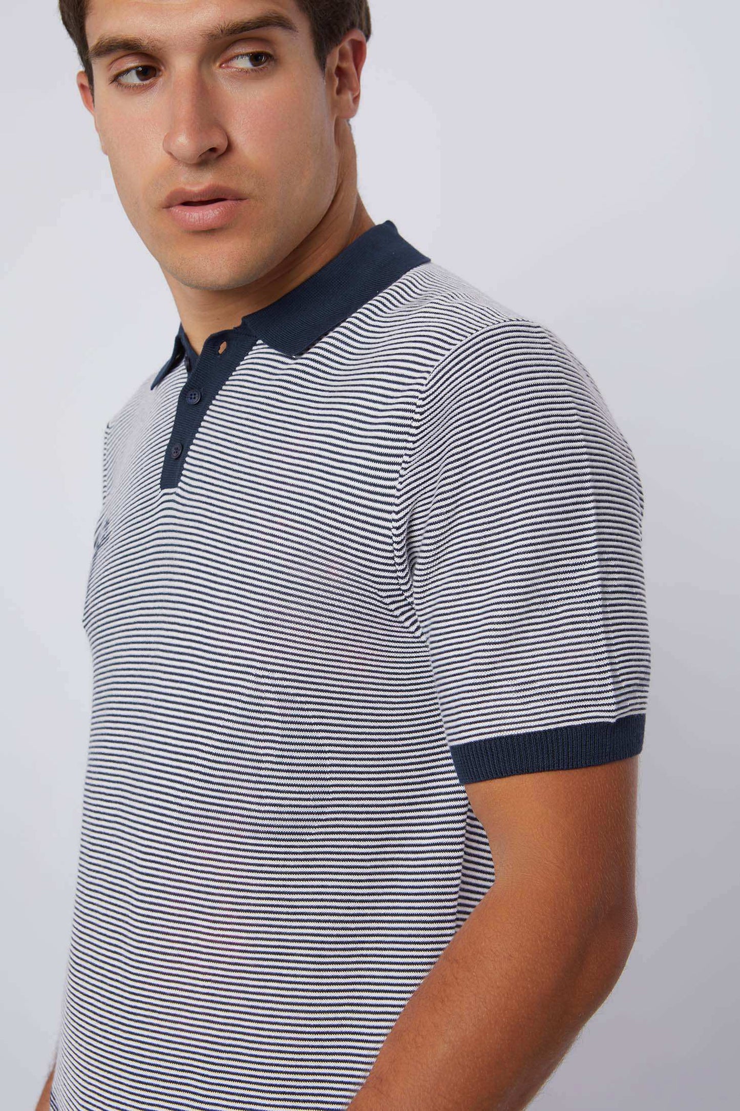 Men Regular Fit Polo - Dark Navy