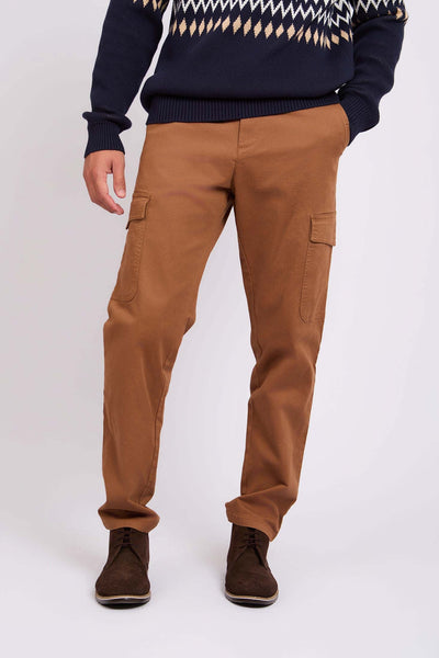 Men Regular Fit Pant - Brown