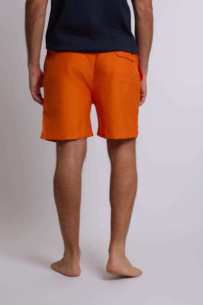 Men Regular Fit Swimming Short - Orange