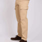 Men Regular Fit Pants Brown
