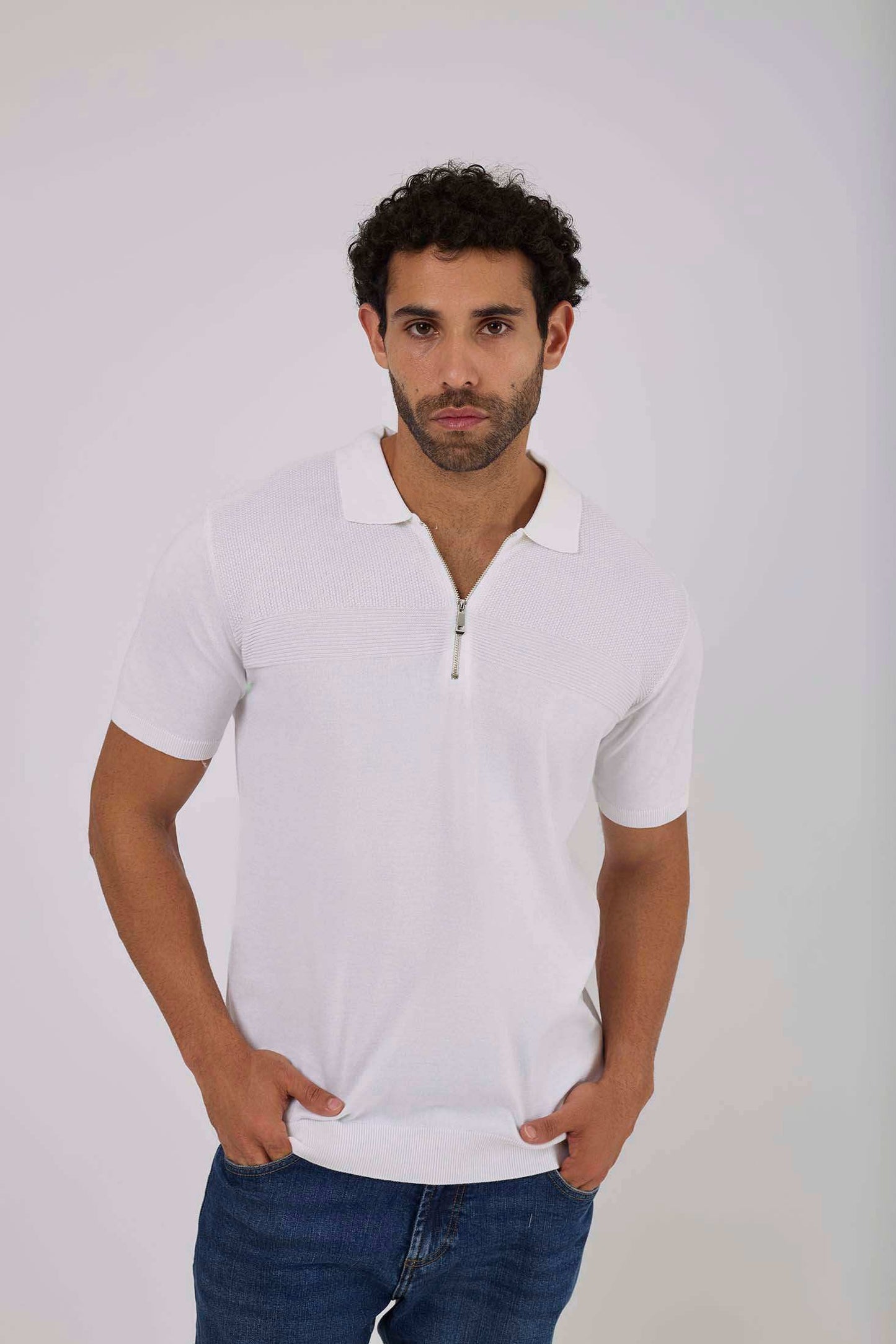 Men Regular Fit Polo - Blue