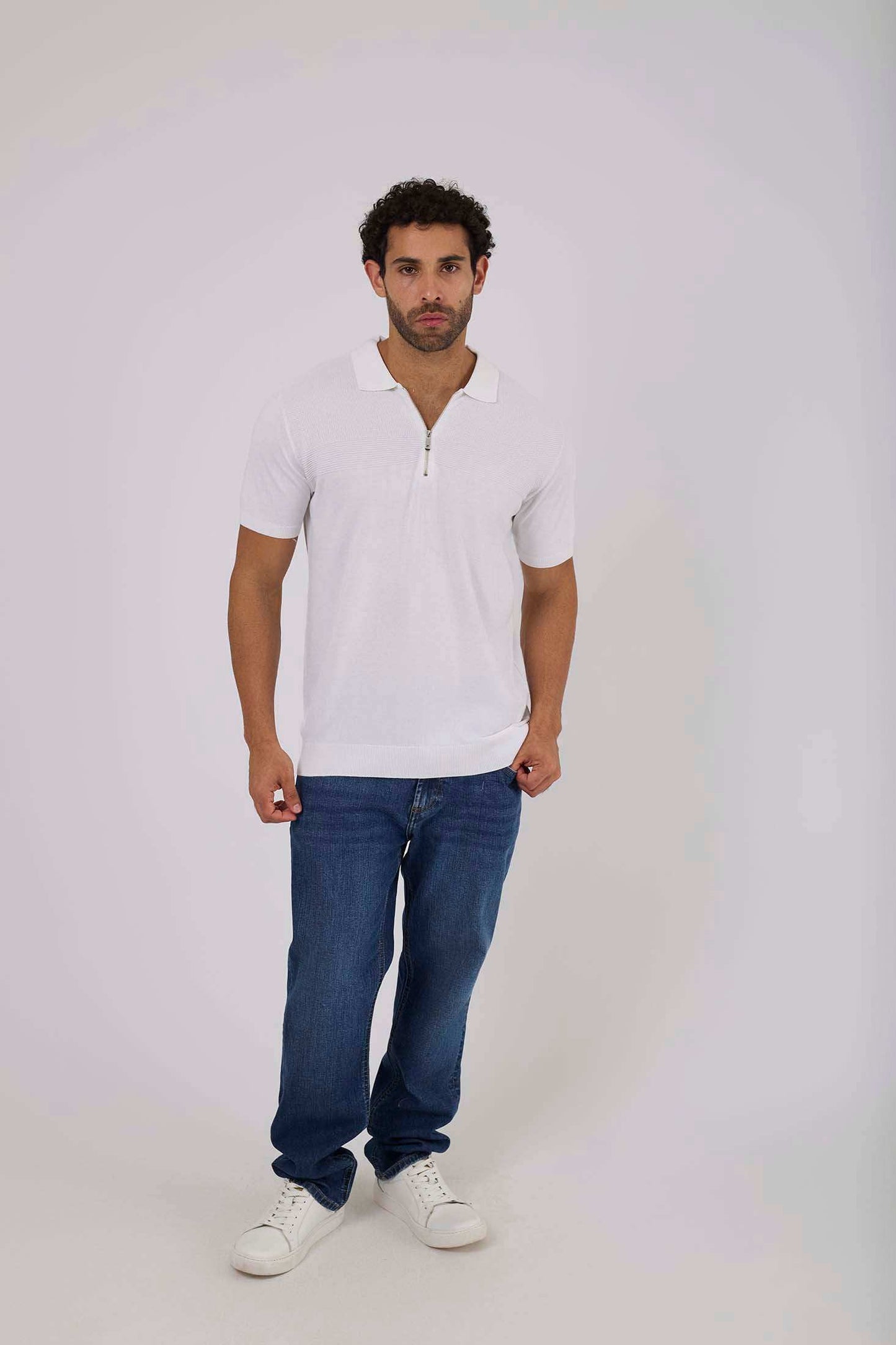 Men Regular Fit Polo - Blue