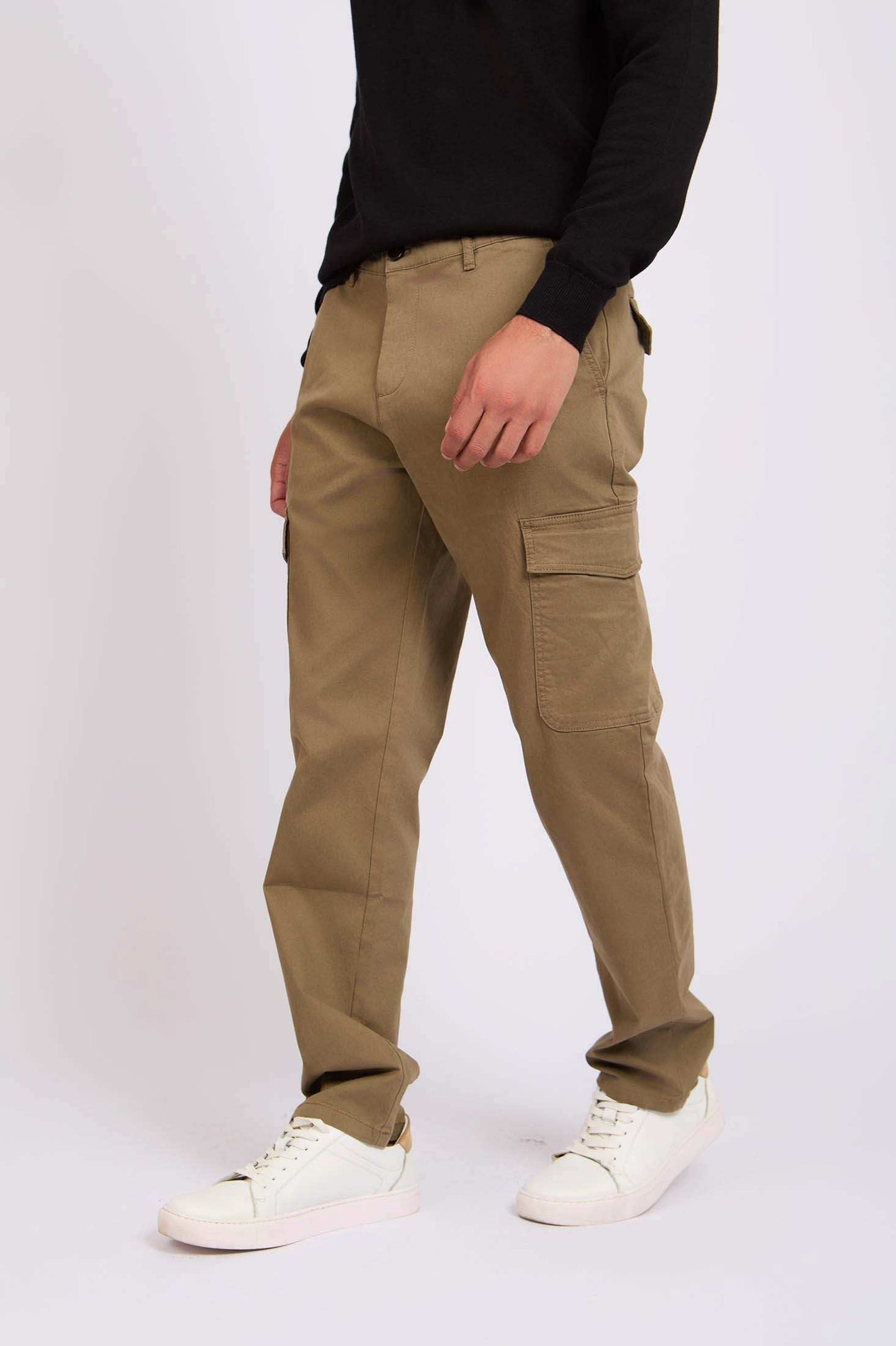 Men Regular Fit Pants Green