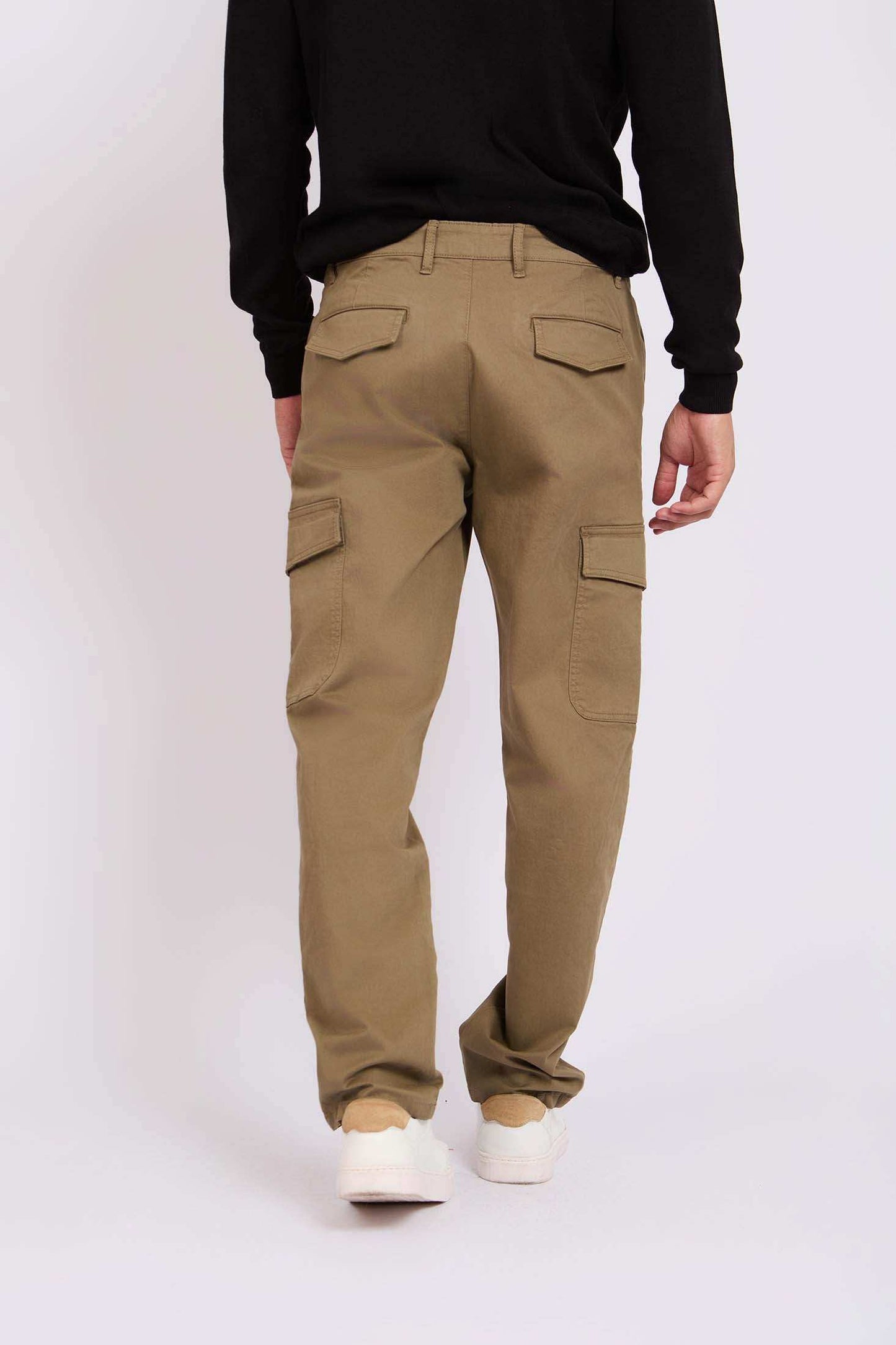 Men Regular Fit Pants Green