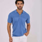 Men Regular Fit Polo - Blue