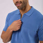 Men Regular Fit Polo - Blue