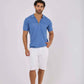 Men Regular Fit Polo - Blue