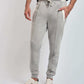 Dalydress men's grey jogger pants with white drawstring and side pockets, casual style