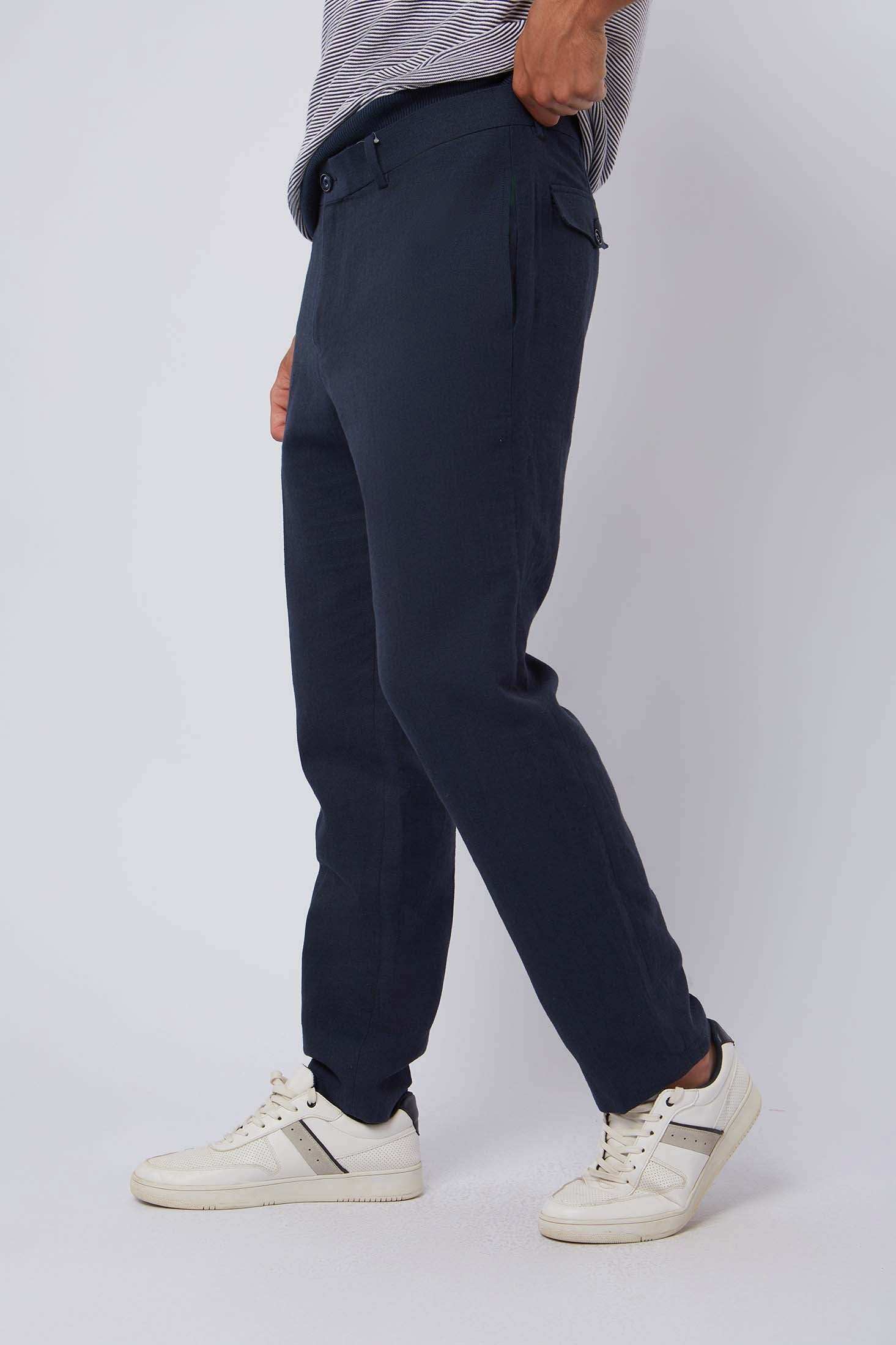 Men Regular Fit Pant - Blue