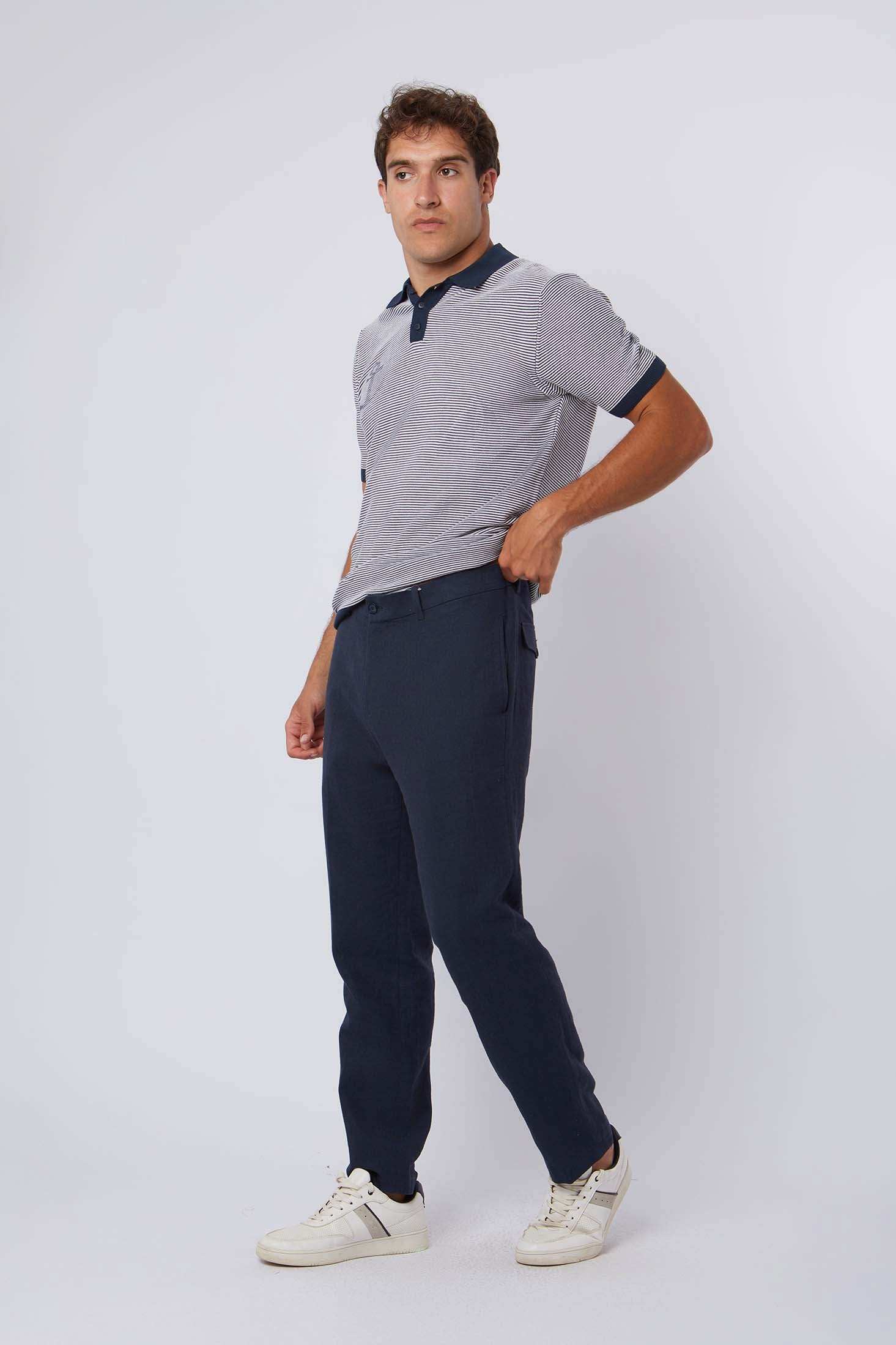 Men Regular Fit Pant - Blue