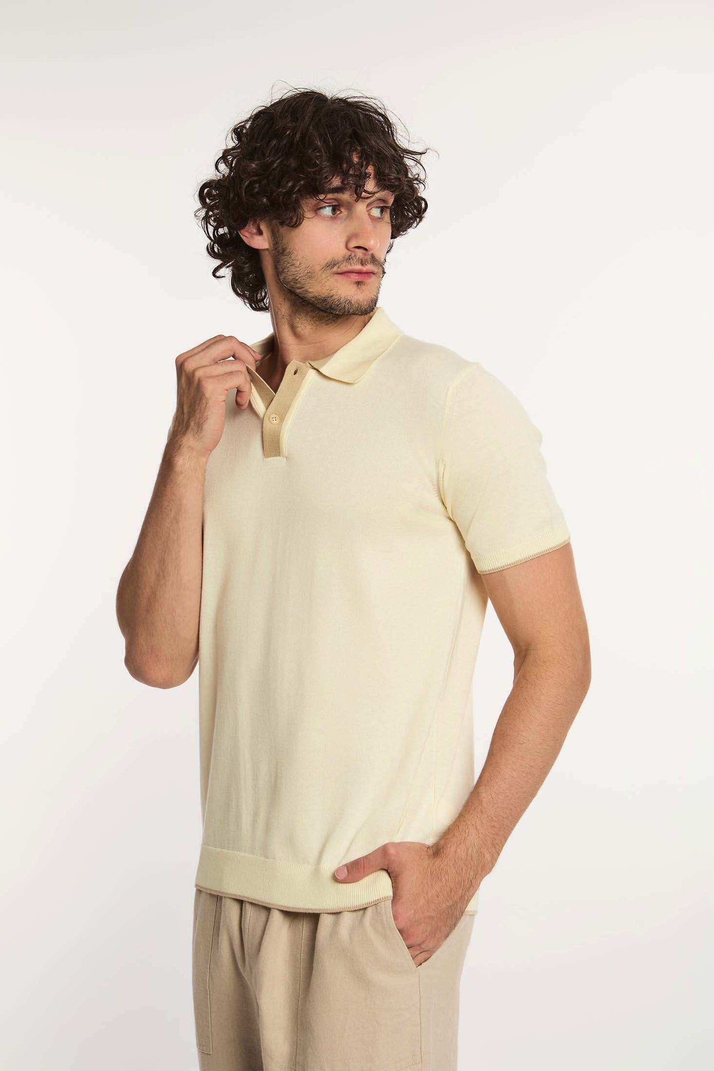 Men Regular Fit Polo - Brown