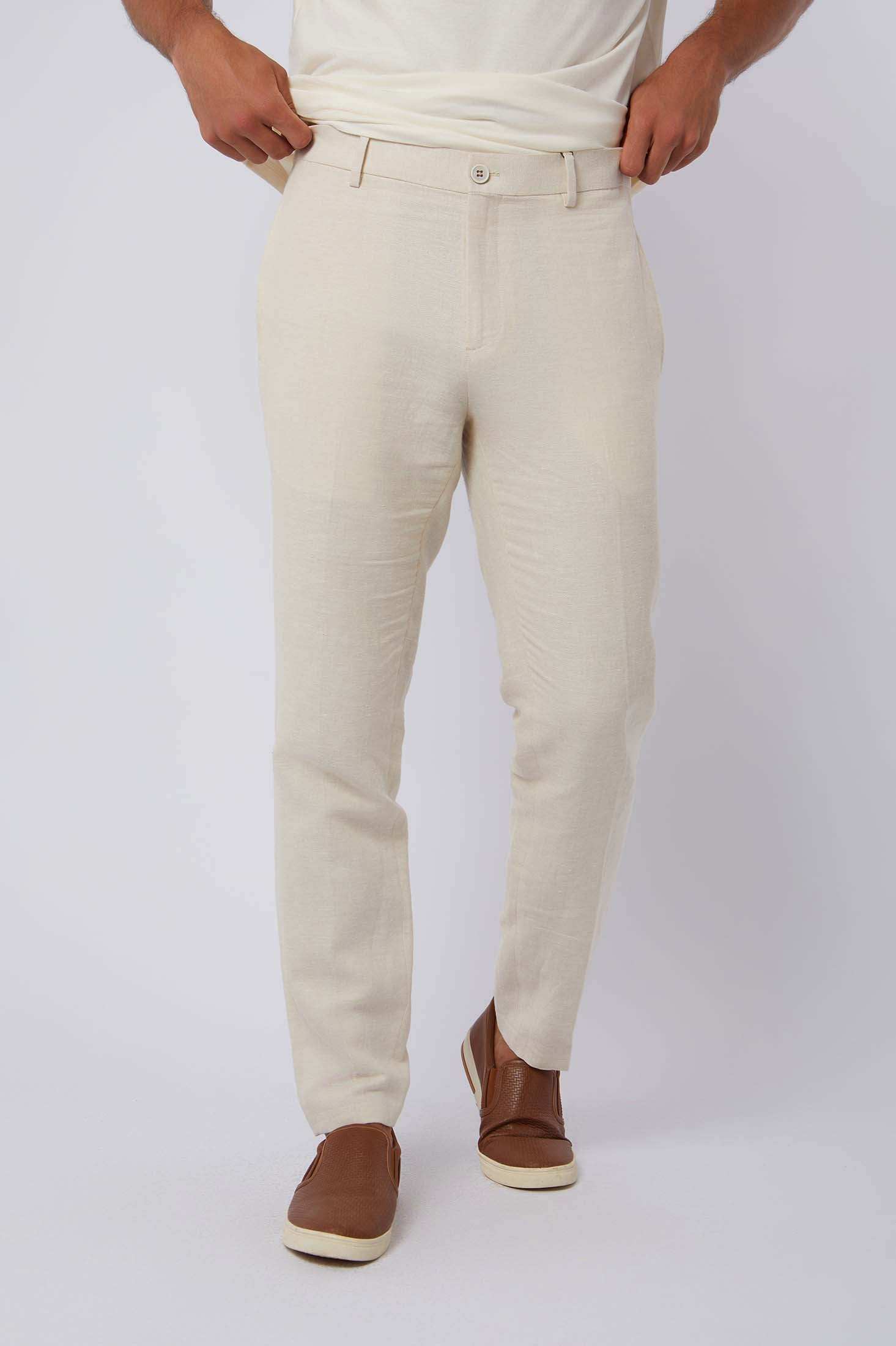 Men Regular Fit Pant - White