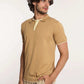 Men Regular Fit Polo - Brown