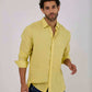 Men Regular Fit Shirt - Yellow