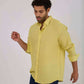 Men Regular Fit Shirt - Yellow