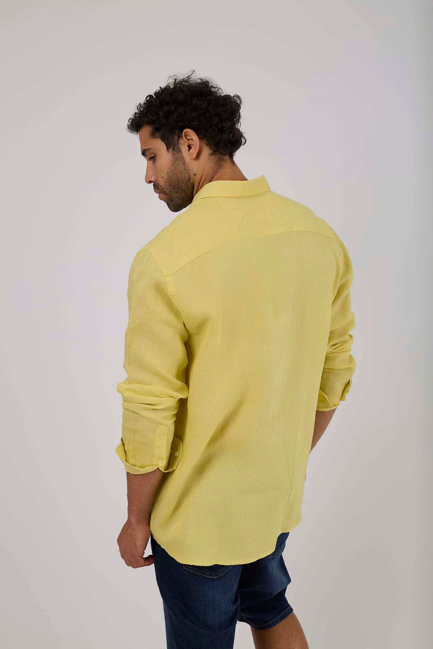 Men Regular Fit Shirt - Yellow