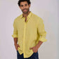 Men Regular Fit Shirt - Yellow