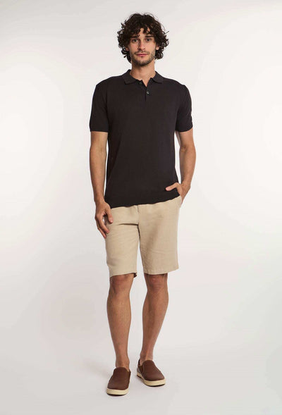 Men Regular Fit Polo - Black