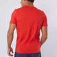 Dalydress men's casual red t-shirt and blue jeans, back view, Egyptian fashion