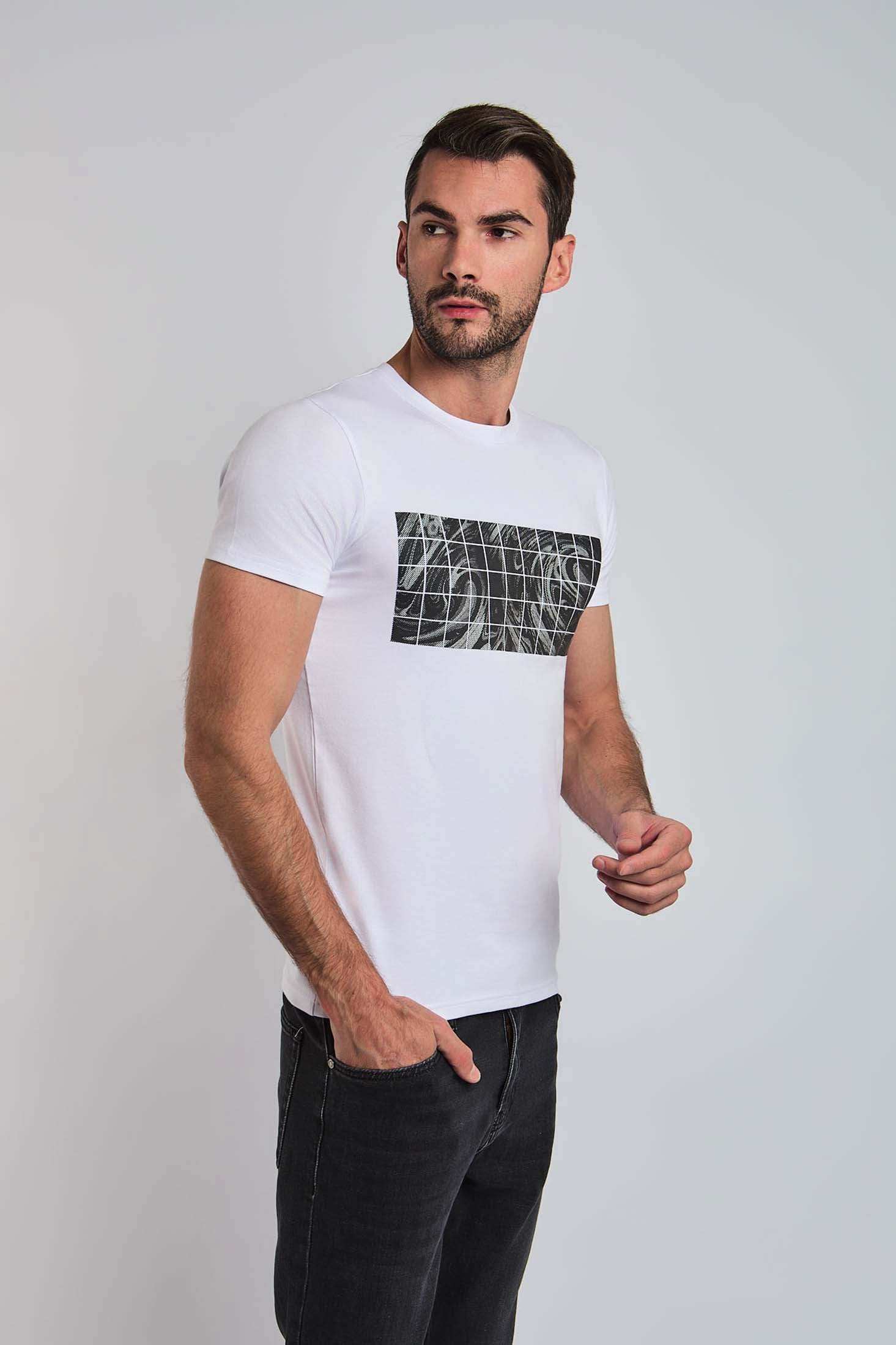 Men Regular Fit T-shirt - White