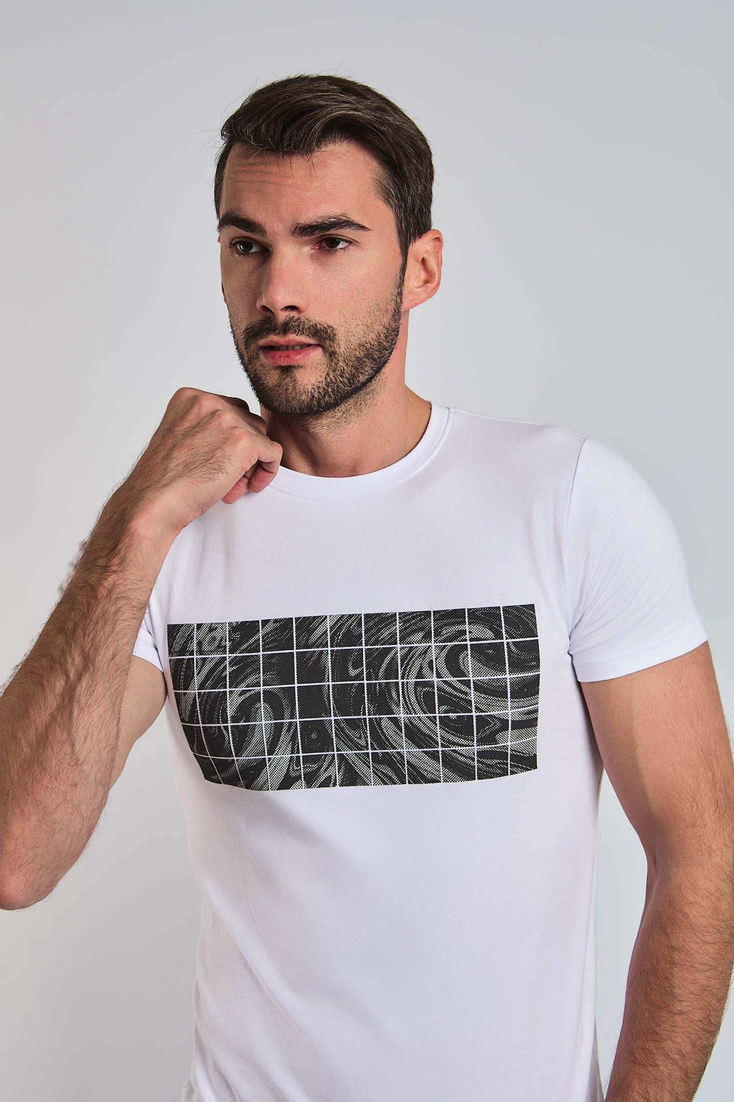 Men Regular Fit T-shirt - White