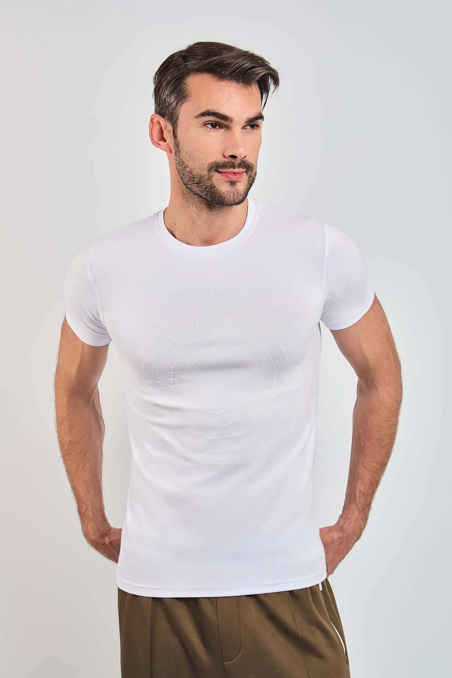 Men Regular Fit T-shirt - White