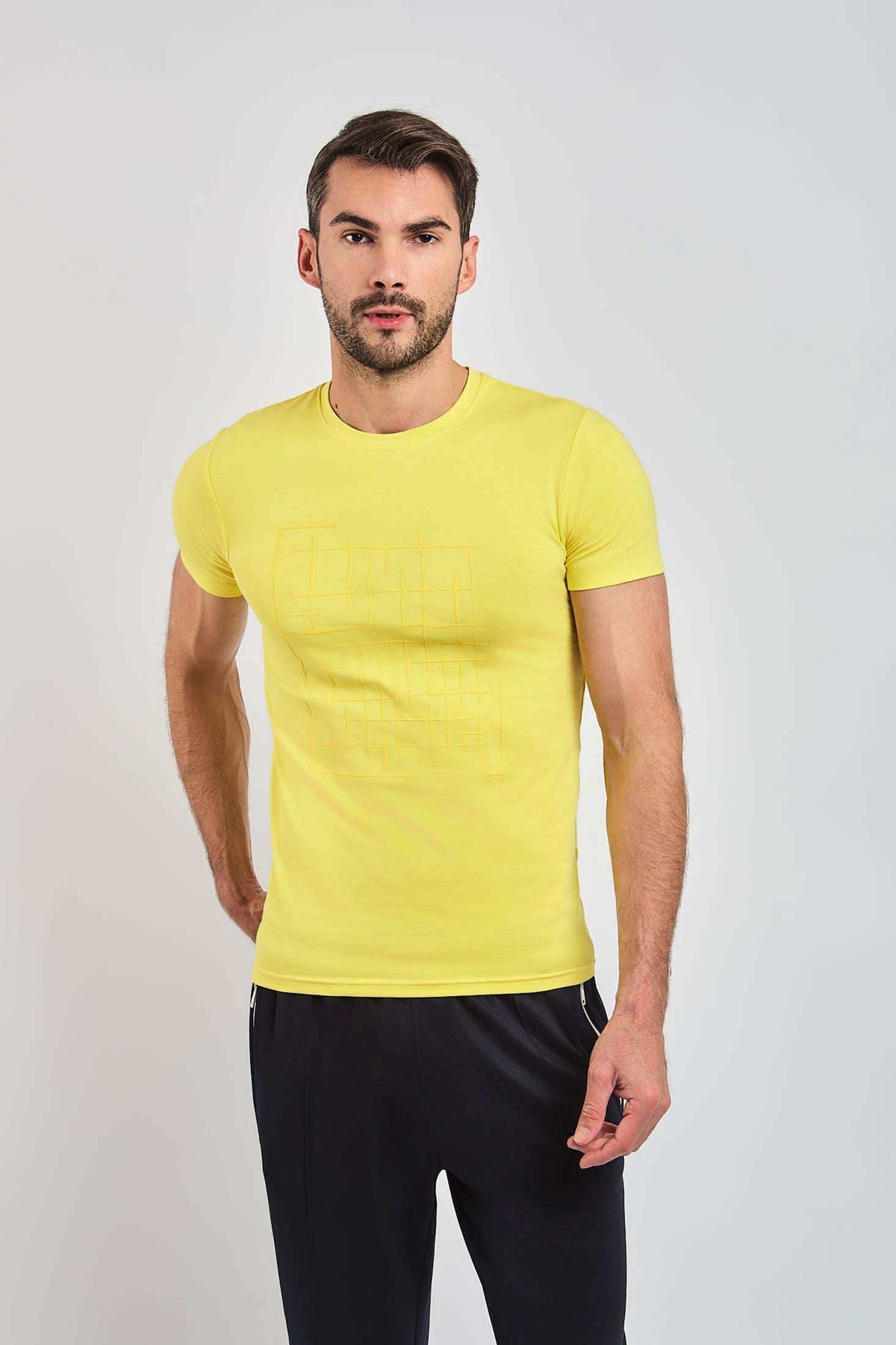 Men Regular Fit T-Shirt - Yellow