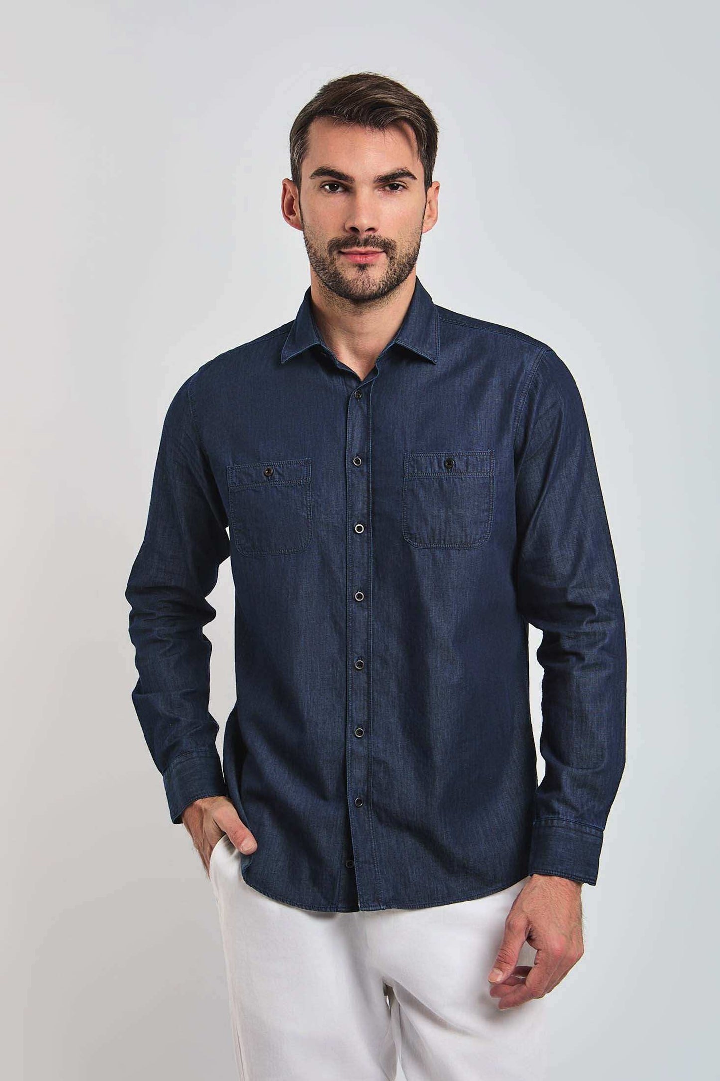 Men Regular Fit Shirt - Blue