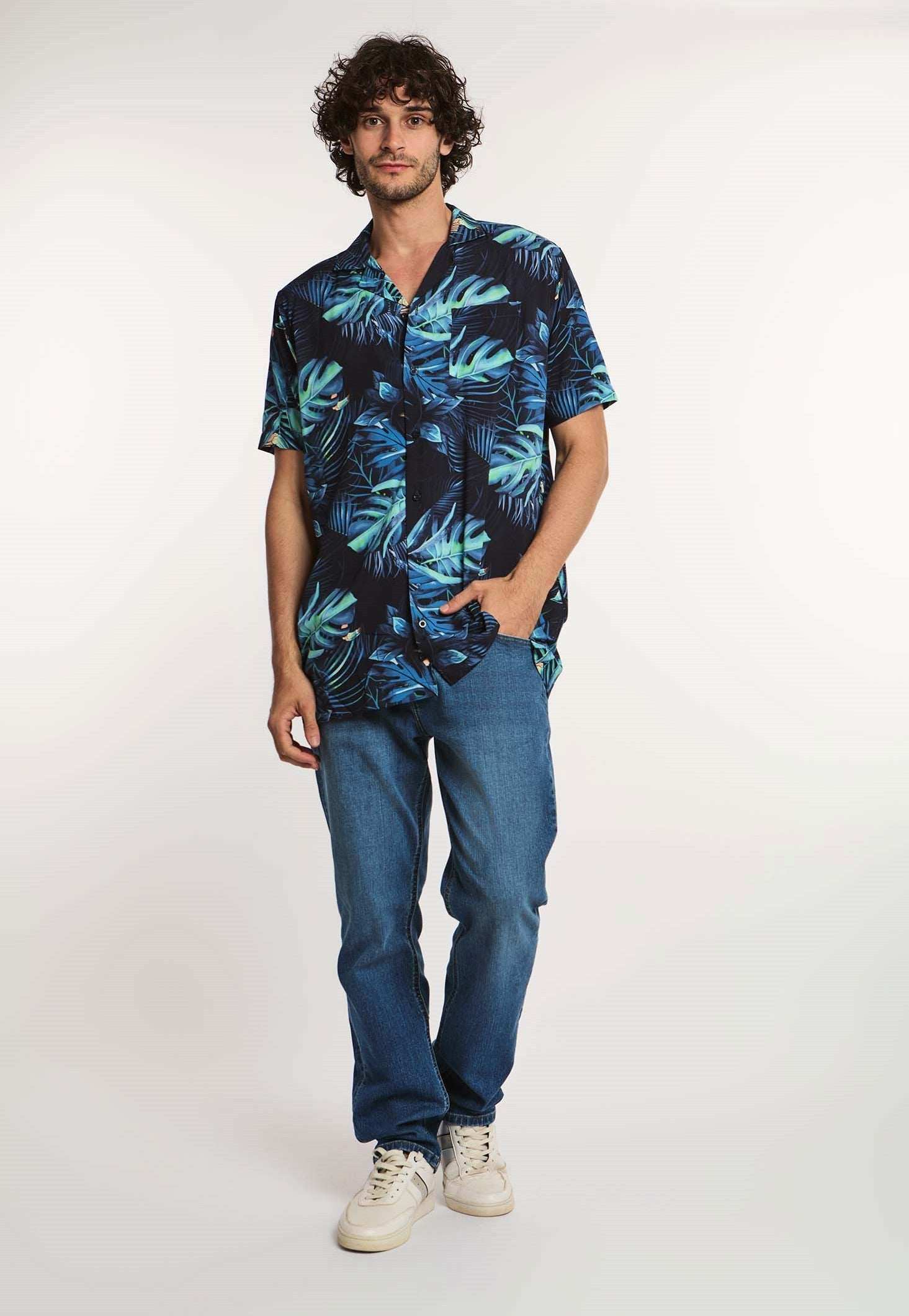 قميص رجالي عادي - متعدد الألوان